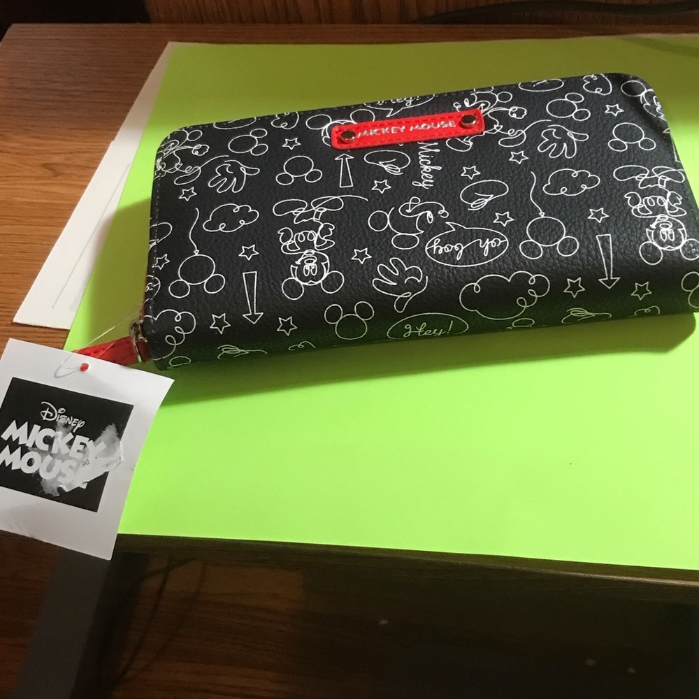 New Disney Mickey Mouse wristlet purse,